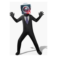 Skibidi Toilet Cosplay Costume Game Speaker Man Tv Man Camcorderman Costumes Bodysuit Jumpsuit Mask