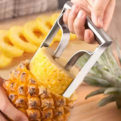 1pc Pineapple Peeler Cutter Ananas Meat Extractor Corer Remover Machine Stainless Steel Home Kitchen