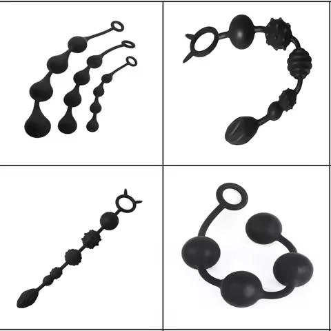 Factory Sales Anal Beads Balls Pull Ring Butt Plug Anal BallsSex Toys for Women Anus Masturbator Men