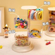 Rotating Storage Box Hairpin Hair Accessories Headband Hair Ring Storage Beauty Egg Storage Jewelry 