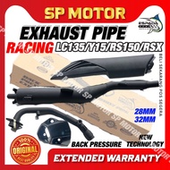 ESPADA Back Pressure 28MM Racing Exhaust Pipe Y15ZR Y15 RS150 RSX150 LC135 Cutting Standard Ekzos Mu