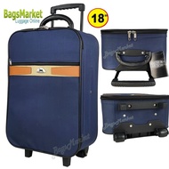 Bagsmarket_Luggage กระเป๋าเดินทาง กระเป๋าล้อลาก แบรนด์ Blackhorse 18 นิ้ว แบบหน้าเรียบ 2 ล้อคู่ด้านหลัง รุ่น S025