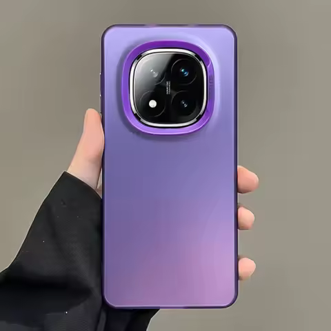 Metallic Laser Aurora Skin Matte Case For Xiaomi Redmi Note 14 Pro Plus 4G 5G For RedmiNote14Pro + P