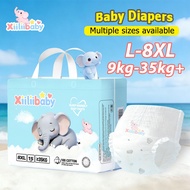 Xiiliibaby L-8XL Diaper Pants Super Absorbent Full Wrap Disposable Nappy Breathable Dry Prevent Diap
