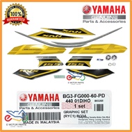 NVX GRAPHICS NVX155 STICKER NVX155 BG3A  RYC1 SET GRAPHIC BODY STRIPE YELLOW[100% ORIGINAL YAMAHA]-B