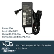 Dell Adapter เกรด Original 19.5V/3.34A 65W หัวขนาด 4.0*1.7 mm สายชาร์จ เดล อะแดปเตอร์ สายชาร์จ ( del