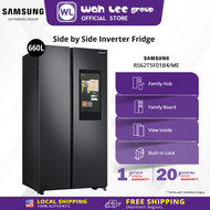(CLEARANCE SALES) SAMSUNG 660L Side by Side Refrigerator Fridge Inverter Smart View Recipe & Meal Pl