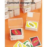 Matte Card Organizer Box - Mattel Games UNO Card Case Box Flip, Card Storage Deck Box , TCG Storage,