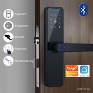 【In stock】Digital Lock Biometric Fingerprint Door Lock Smart Lock Tuya App Remote Unlocking Keyless Lock Electronic Door Lock K7 EXPQ