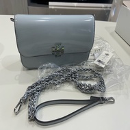 Tory Burch Britten WOC冰川藍珍珠母貝鏈條包