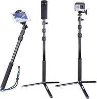 Smatree Selfie Stick Telescoping Compatible for GoPro Hero12/ 11/10/Max/9/8/7/6/5/4/3+/3/Session/GOPRO Hero(2018)/Ricoh Theta S/V/Samsung Gear360/YI 4K/DJI OSMO Action Camera