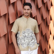Hadinata Batik Pria Kemeja Pendek Koko Dobby Zeki Zahra Raya Series