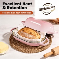 Enameled Cast Iron 30cm Enameled Cast Iron Sourdough Bread Oven, Dutch Oven with Lid- Induction & Ov