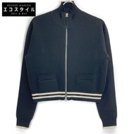 เสื้อคาร์ดิแกนถักลายทางสีดำ Martin Kim MK2500CD716V ไซส์ M (มือสอง)