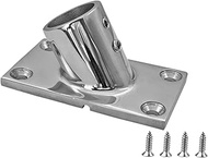 RANYUSS Boat Hand Rail Fitting-30/45/60/90 Degree 1 inch(25.8MM) Rectangular Base-Marine 316 Stainle