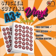 A3+ KRAFT STICKER PRINTING A3+ SATIN PAPER STICKER PRINTING/ A3+ CHROMO STICKER PRINTING/ A3+ VINYL 