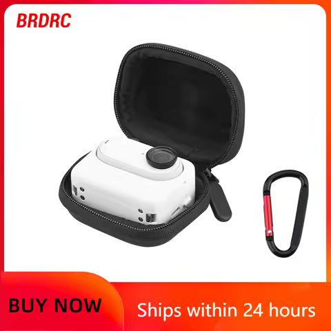 BRDRC Mini Storage Bag for Insta360 GO 3/GO 3S Small Carrying Case Travel Portable Bag with Carabine