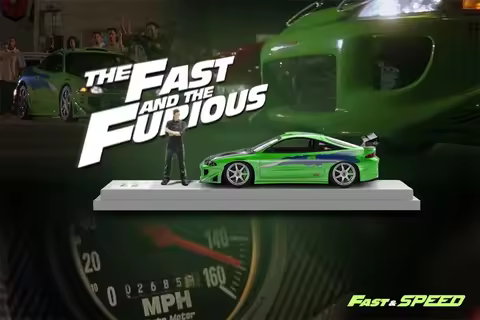 Fast Speed FS 1:64 Eclipse D30 Robocar FNF Green Die-Cast Car Model Collection Miniature