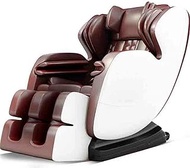 Fashionable Simplicity Electric Relax Massage Chair with Heat and Smart Remote Control for Whole Body - Relaxes Neck Waist Hips Legs Back Feet Head Multifunction smart massage (Color : Brown)