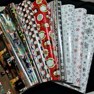 {5 Sheets Bundle} Christmas Wrapping Paper, Gift Wrapper, Classy Shimmery X'mas/ Xmas