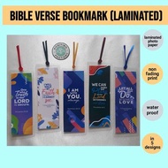 Bible Verse Bookmark Laminated Type in 5 Designs