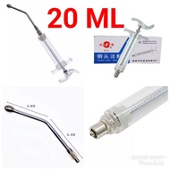 Complete Cow Syringe 20cc Large Animal 20ml etawa Pig Farm Needle Czech - Goat Medicine Czech Tool