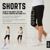 DOMYOS กางเกง กางเกงเข้ารูป  กางเกงขาส่วนผู้หญิงทรงเข้ารูป Fit+ 500 ( Slim-Fit Majority Cotton Fitne