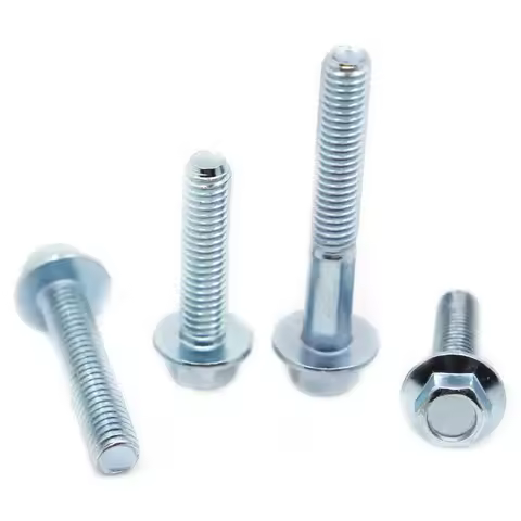 GB5787 Grade 8.8 Galvanized Steel Hexagonal Flange Bolts M5 M6 M8 M10 M12 Hexagonal Pad Flange Screw