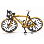 จักรยานโมเดลจักรยานเสือหมอบเด็กทำจากโลหะหล่อจาก1:10ของขวัญสำหรับเด็กของเล่นสำหรับปั่นจักรยาน
