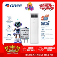 AC GREE FLOOR STANDING 5 PK GVC-48 STS ( S ) ECO AC STANDING 5 PK -Cahaya Megah