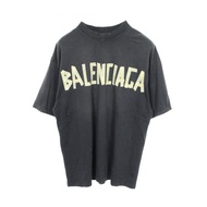 【二手】BALENCIAGA世家 (Balenciaga) 短袖T卹，織帶款，做舊處理，739784，純棉T卹，男女通用，二手