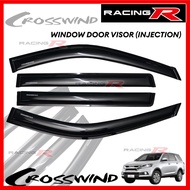 Isuzu Crosswind 2001 to 2025 OEM / INJECTION Window Door Visor Black ( THAILAND QUALITY  ) ( Rainvis