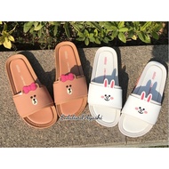 Melissa beach slide Ad line friends Melissa line choco sandals Melissa line friends sandals