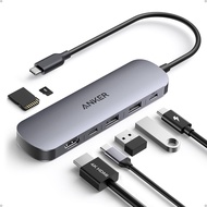Anker USB C ฮับ7-In-1อะแดปเตอร์ USB หลายพอร์ตสำหรับแล็ปท็อป4K6 0Hz USB C แยก HDMI 85W การส่งพลังงานส