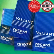 Valiant Record Book / Log Book 7 x 11.3 inches 150/200/300/500 pages