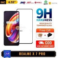 LAYAR PREMIUM Tempered Glass Full Screen Realme X7 Pro - Tg Anti-Scratch Glass Screen Realme X7 Pro