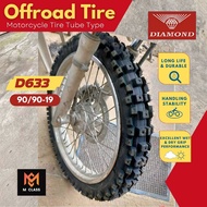 R19 D633 OFFROAD MOTORCYCLE TIRE FOR XR150; XTZ150 DIAMOND 90/90/19 TUBE TYPE