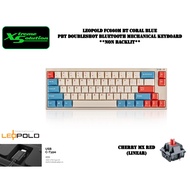Leopold FC660M BT Coral Blue - PBT Doubleshot Bluetooth Mechanical Keyboard - **Non Backlit** | Cher