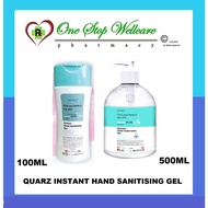 QUARZ INSTANT HAND SANITISING GEL 100ML / 500ML
