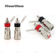 33mm 40mm metal Push-Type Spring Terminal Speaker Amplifier Spring Self-Locking power Socket Push-Ty