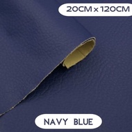 kulit sofa langsung tempel - terbaik kulit sofa - kulit sofa meteran - navy blue