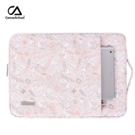 GP3 CanvasArtisan Portable Pink Floral Pattern Laptop Bag Waterproof Leather Cover for Tablet Charge