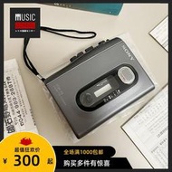 【全新】1996年索尼SONY TCM-48 磁帶隨身聽 外放揚聲器錄音機型