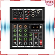 [lswbd] Audio Mixer 4 Channel Portable RCA Reverb Line Mixer 48V Power Sounds Mixing for Beginners Live Gigs Broadcast DJ