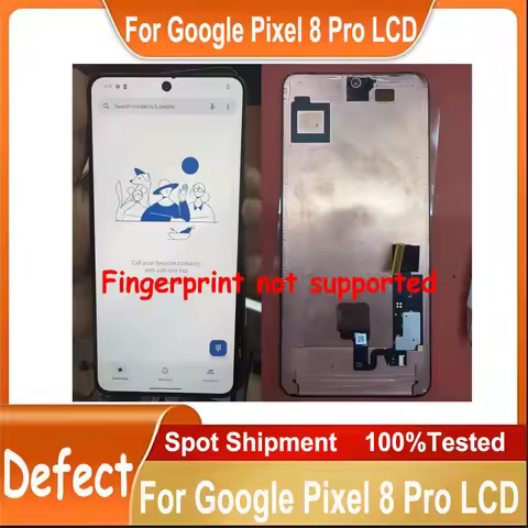 Original AMOLED LCD For Google Pixel 8 Pro LCD Display With Defect Screen Touch Digitizer Assembly R