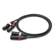 MOGAMI 2534 Red White 2 Pairs XLR Microphone Cable (1.5m)