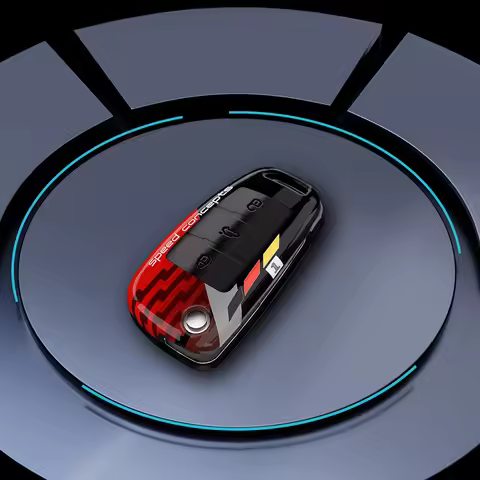 ABS Carbon Fibre Key Case Cover Shell for Audi A4 B7 A6 C6 4f 8v A3 8p A1 A3 Accessories Auto Remote