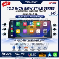 ⚡7870S 12.3 Inch 2K Android Player 6-Way 360⚡12.3 Inch 7870S BMW Style Octa Core 6-Way 2.7GHz 4G Nav