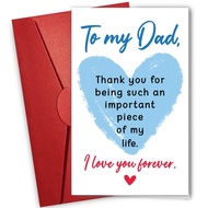 [Coisíní]  Dad Birthday Gift For Dad, Bonus Dads - Fathers Day Card, Unique Present, Heartfelt Messe