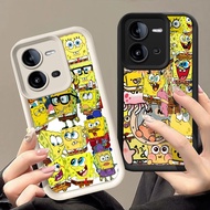 Casing for VIVO Y200 Y28 Y17S Y28s V25E Y75 V23E V25 V23 5G T1 Y29 V19 Neo V17 Q-65 spongebob